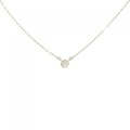 K18YG ソリティア ダイヤモンド ネックレス 0.05CT
