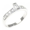K18WG ダイヤモンド リング 0.20CT