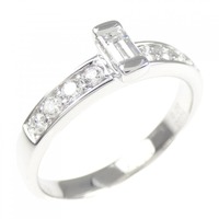 K18WG ダイヤモンド リング 0.20CT