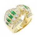 K18YG エメラルド リング 0.81CT