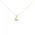 K18YG ソリティア ダイヤモンド ネックレス 0.05CT