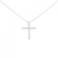 【新品】PT クロス ダイヤモンド ネックレス 0.30CT