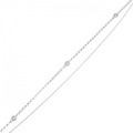 K18WG ダイヤモンド ブレスレット 0.10CT