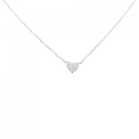 K18WG ハート ダイヤモンド ネックレス 0.40CT