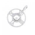 K18WG ダイヤモンド ペンダント 1.15CT