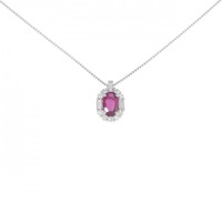 PT ルビー ネックレス 0.703CT