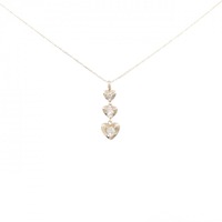 K10PG ハート ダイヤモンド ネックレス 0.15CT