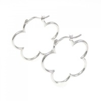 K14WG フラワー ピアス