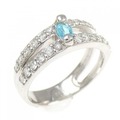PT パライバトルマリン リング 0.15CT