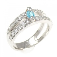 PT パライバトルマリン リング 0.15CT