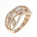 K18PG ダイヤモンド リング 0.30CT