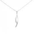 K18WG ダイヤモンド ネックレス 0.12CT