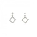 K18WG ダイヤモンド ピアス 0.10CT