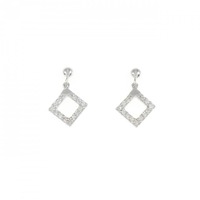 K18WG ダイヤモンド ピアス 0.10CT