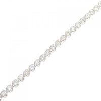 K18WG ダイヤモンド ブレスレット 1.50CT
