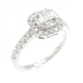 K18WG ダイヤモンド リング 0.70CT