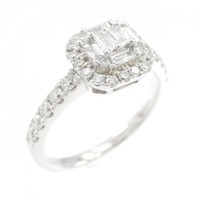 K18WG ダイヤモンド リング 0.70CT