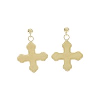 K18YG クロス ピアス