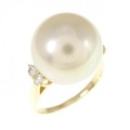 K18YG 白蝶パール リング 13mm