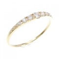【リメイク】K18YG ダイヤモンド リング 0.15CT