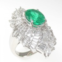 PT エメラルド リング 4.32CT