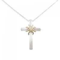 ティファニー 925/750YG クロス ネックレス