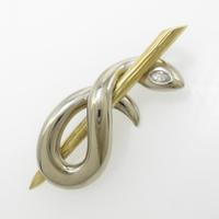 K18YG／K18WG ヘビ ダイヤモンドペンダント40％引き