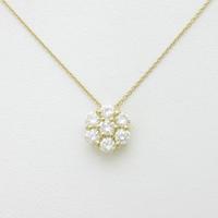 【リメイク】K18YG フラワー ダイヤモンドネックレス20％引き