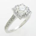 【リメイク】プラチナダイヤモンドリング 0．533ct・F・VS1・EXT40％引き