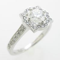 【リメイク】プラチナダイヤモンドリング 0．533ct・F・VS1・EXT40％引き