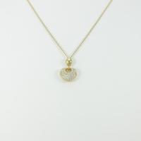 K18YG パヴェ ダイヤモンドネックレス