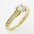 【リメイク】K18YG ダイヤモンドリング 0．447ct・I・SI2・GOOD