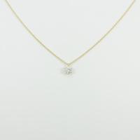【リメイク】K18YG ダイヤモンドネックレス 0．247ct・K・VS1・GOOD