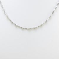 K18WG ダイヤモンドネックレス