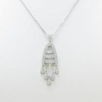 K18WG ダイヤモンドネックレス10％引き