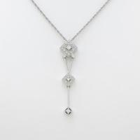 K18WG ダイヤモンドネックレス10％引き
