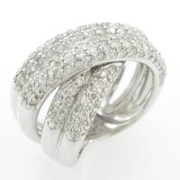 K18WG パヴェ ダイヤモンドリング