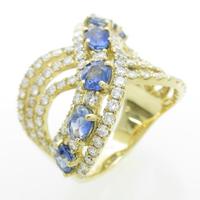 K18YG サファイヤリング