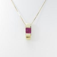 K18YG ルビーネックレス10％引き