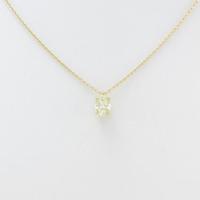 【リメイク】K18YG ダイヤモンドネックレス 0．467ct・LY・VS1・オーバルカット10％引き