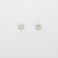 【リメイク】K18YG／ST ダイヤモンドピアス 0．704ct・0．710ct・K・SI1・VERYGOOD