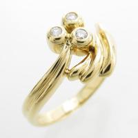 750YG ダイヤモンドリング