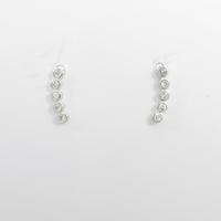 【リメイク】K18WG ダイヤモンドピアス