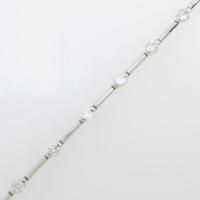 K18WG ダイヤモンドブレスレット20％引き