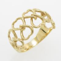 750YG リボン リング