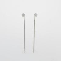 【リメイク】K18WG ソリティア ダイヤモンドピアス10％引き