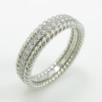 ティファニー 2ロウ ロープ リング