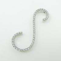 K18WG イニシャルS ダイヤモンドペンダント