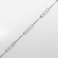 K18WG ダイヤモンドブレスレット