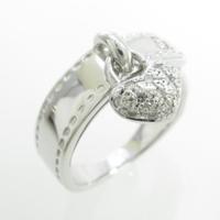 750WG ハート ダイヤモンドリング